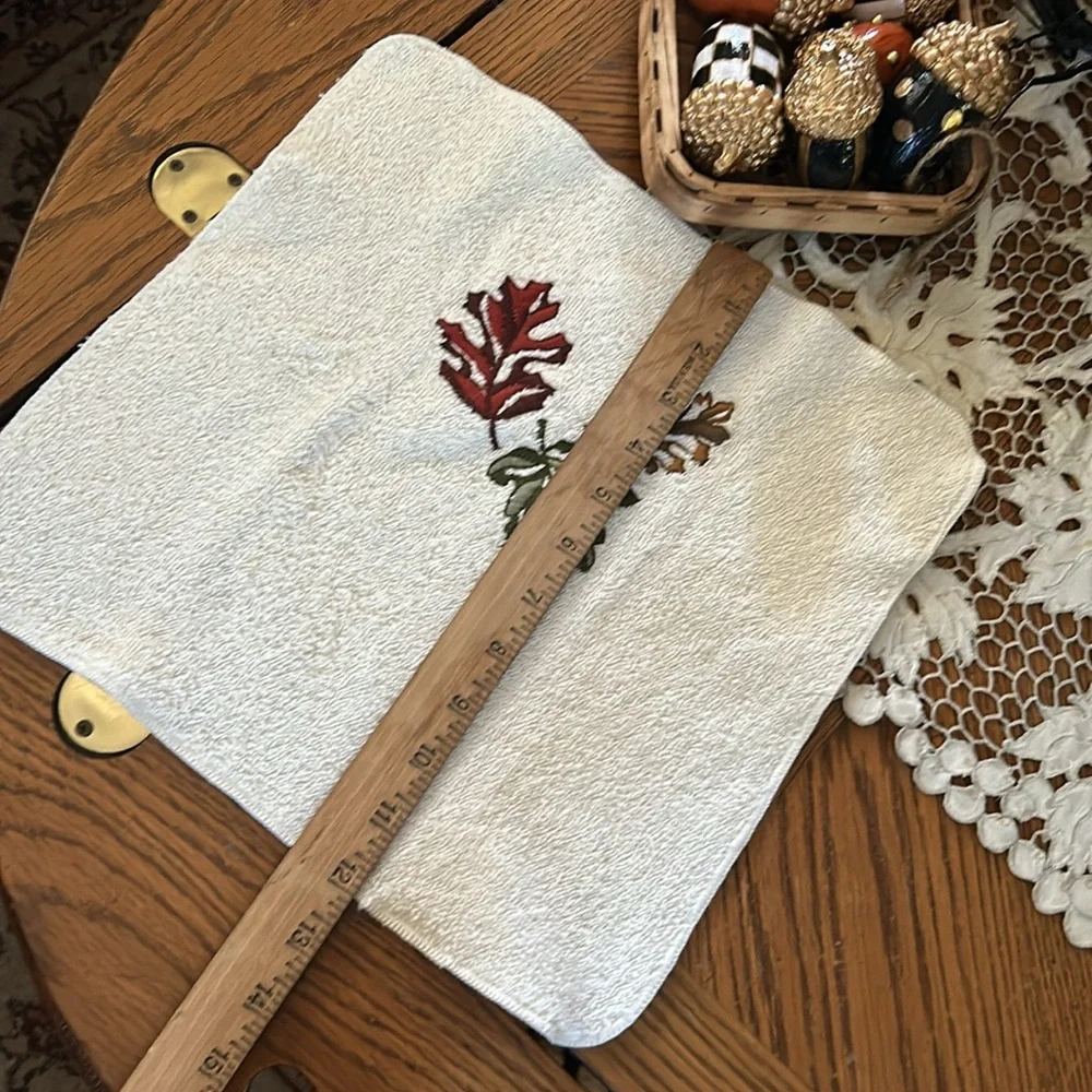 Fall Leaves Decorative Washcloth